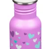 Reisfles Klean Kanteen Kids Classic Narrow Orchid Hearts 355 Ml