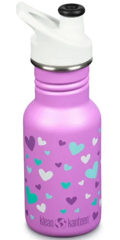 Reisfles Klean Kanteen Kids Classic Narrow Orchid Hearts 355 Ml