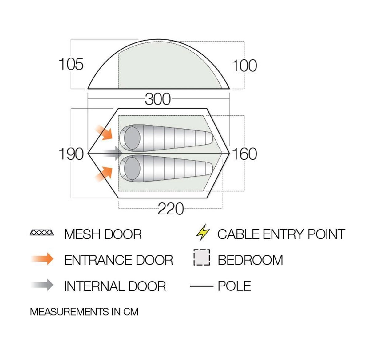 Tent Vango Blade 200 Pamir Green 7 Tent Vango Blade 200 Pamir Green - Afbeelding 5