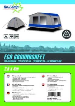 Grondzeil Bo-Camp Zwart Eco (2,5 X 4 M) -MSR Winkel 2 4216255