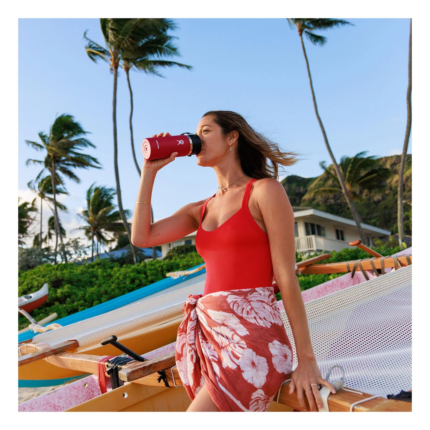 Thermosfles Hydro Flask Wide Mouth Flex Sip Lid White 473 Ml 4 Thermosfles Hydro Flask Wide Mouth Flex Sip Lid White 473 Ml - Afbeelding 2