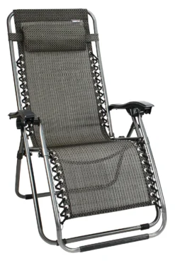 Campingstoel Abbey Camp Chaise Longue III Antraciet