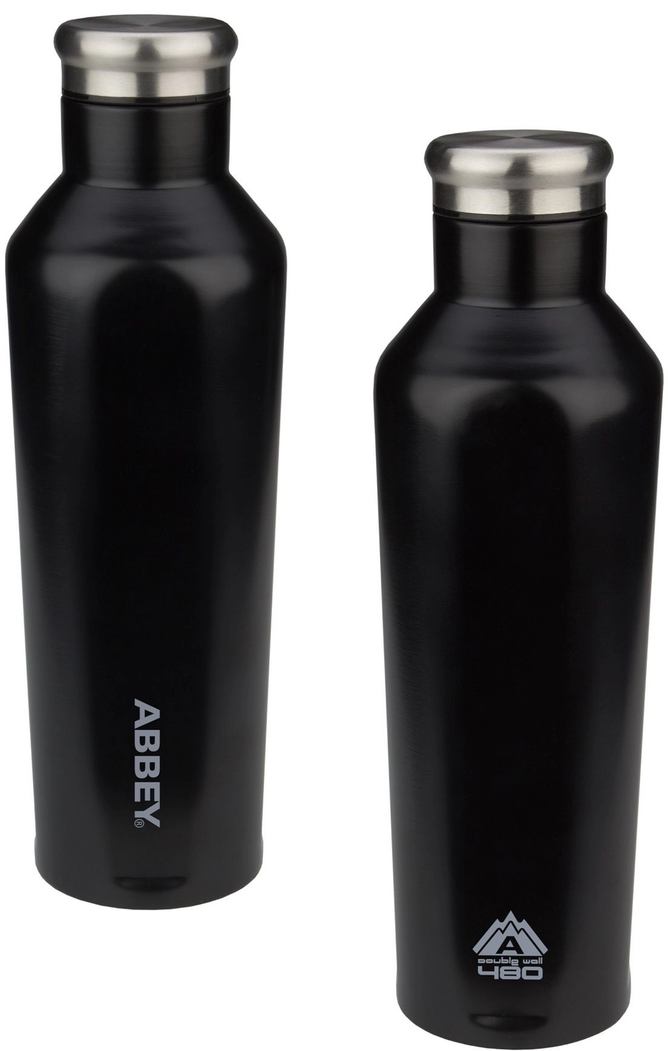 Thermosfles Abbey Dubbelwandig Godafoss Zwart Zilver (0,48L) 3 Thermosfles Abbey Dubbelwandig Godafoss Zwart Zilver (0,48L)