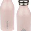 Thermosfles Abbey Dubbelwandig Victoria Licht Roze Zilver (0,35L)