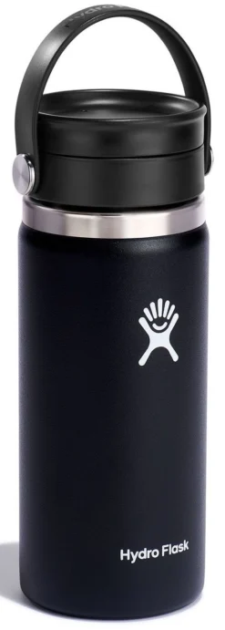 Thermosfles Hydro Flask Wide Mouth Flex Sip Lid Black 473 Ml -MSR Winkel 3 w16bcx001 black angled