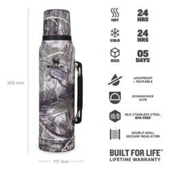 Thermosfles Stanley The Legendary Classic Bottle Mossy Oak Country DNA 1L 11 Thermosfles Stanley The Legendary Classic Bottle Mossy Oak Country DNA 1L -MSR Winkel 4 image 1 2