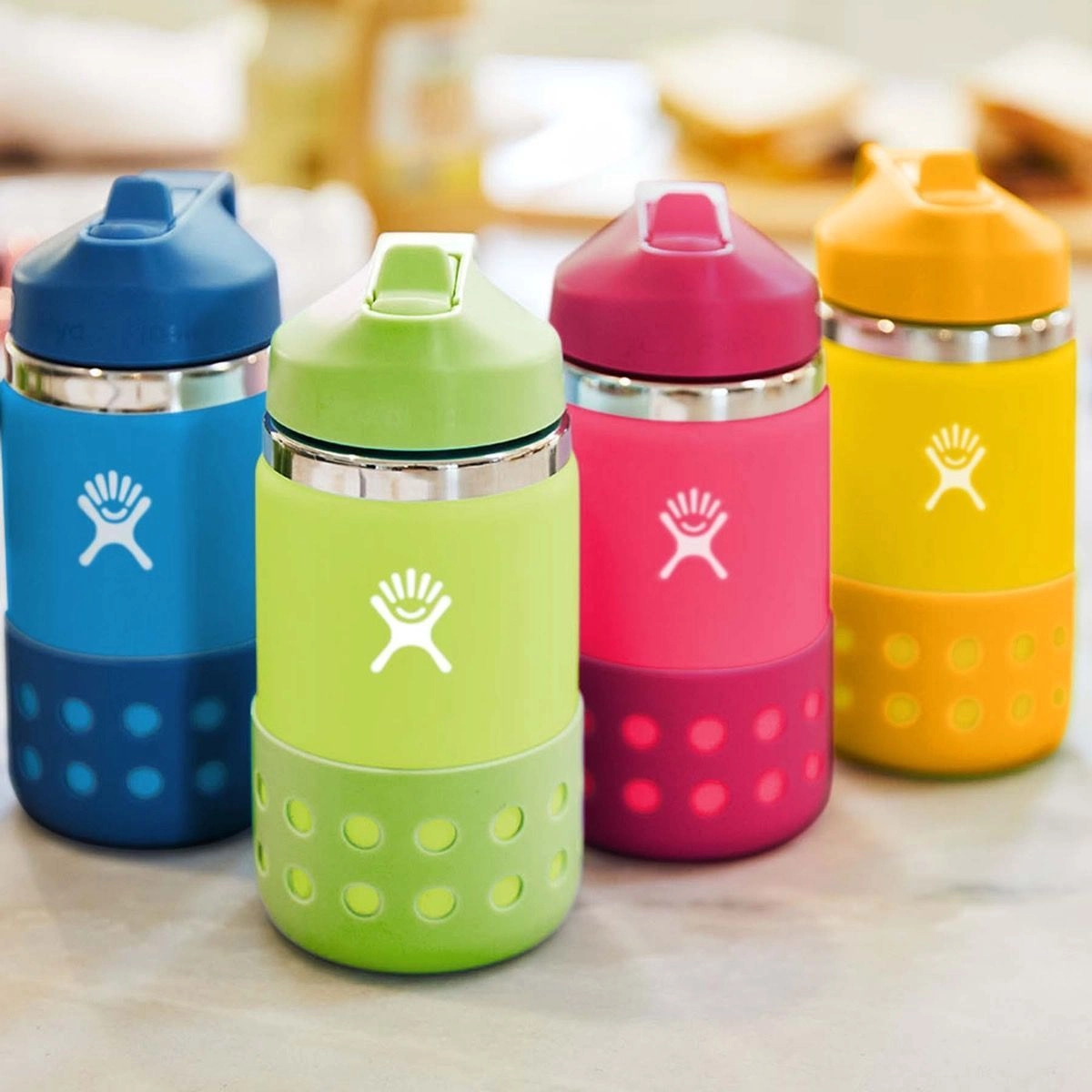 Thermosfles Hydro Flask Kids Wide Mouth Straw Lid Peony 355 Ml 4 Thermosfles Hydro Flask Kids Wide Mouth Straw Lid Peony 355 Ml - Afbeelding 2