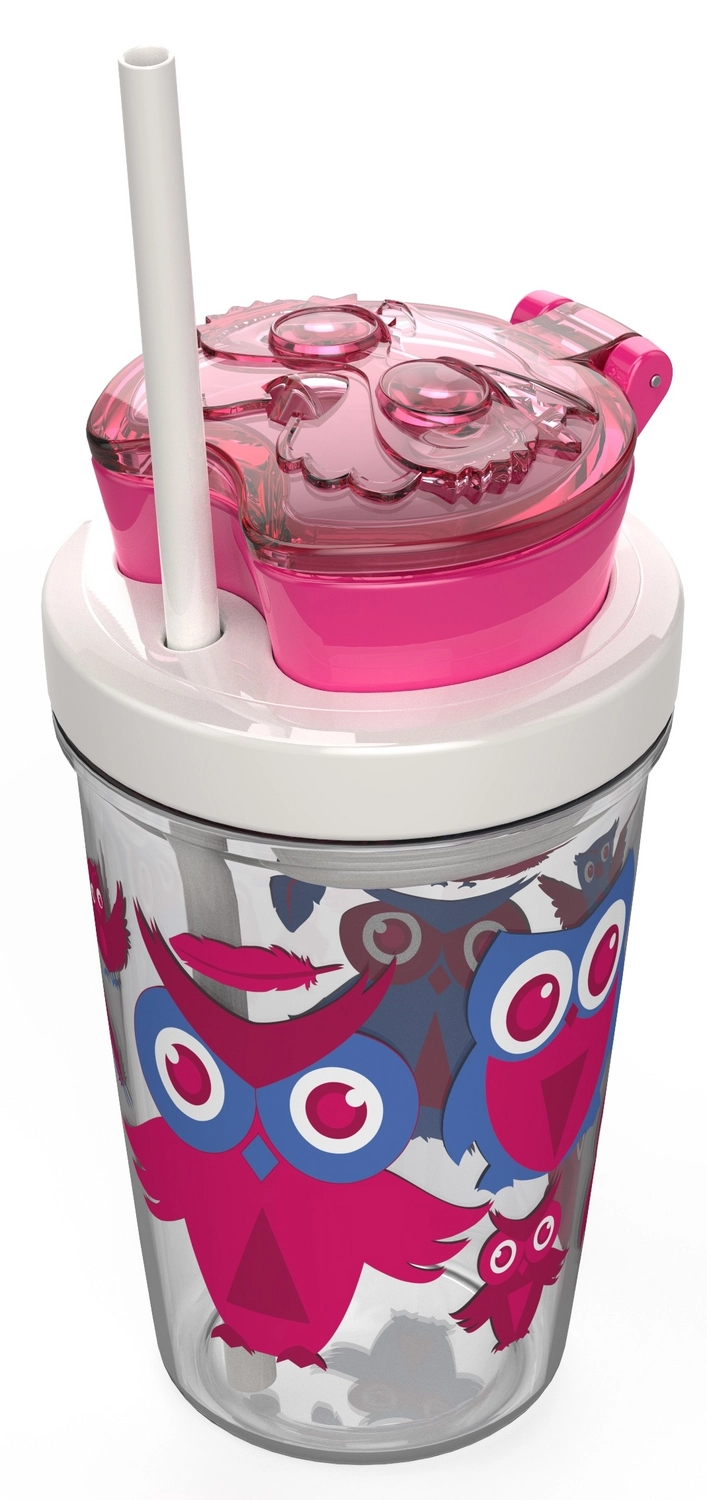 Drinkbeker Contigo Kids Met Snackbox Roze 3 Drinkbeker Contigo Kids Met Snackbox Roze