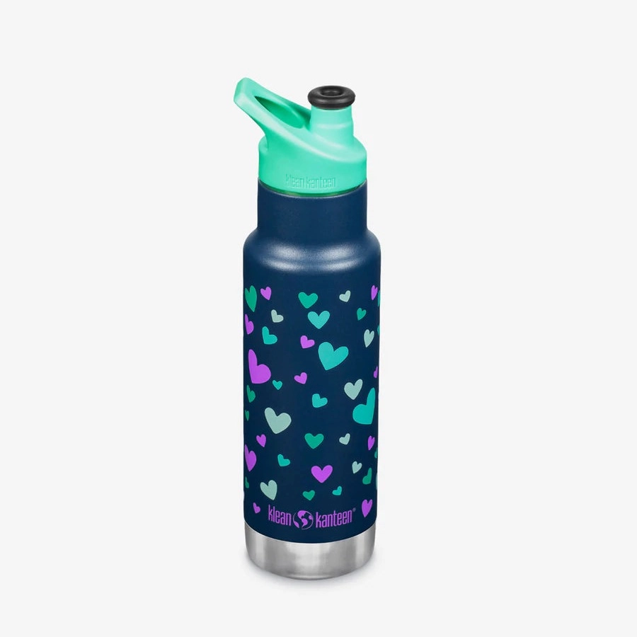 Thermosfles Klean Kanteen Kids Classic Narrow Navy Hearts 355 Ml 3 Thermosfles Klean Kanteen Kids Classic Narrow Navy Hearts 355 Ml