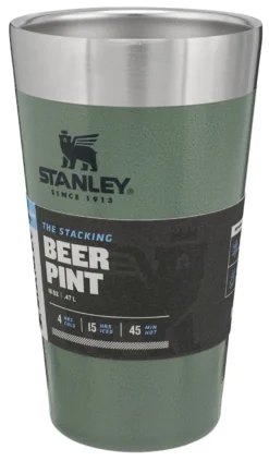 Reisbeker Stanley Adventure Stacking Vacuum Pint Hammertone Green 0,47L 13 Reisbeker Stanley Adventure Stacking Vacuum Pint Hammertone Green 0,47L -MSR Winkel Large JPG Adventure20Stacking20Beer20Pint2016oz20Hammertone20Green 5