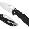 Vouwmes Manix II PE Zwart Ball Bearing Lock Spyderco -MSR Winkel SP C101GP2