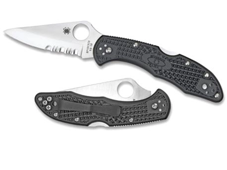 Vouwmes Spyderco Delica 4 Black Gekarteld 3 Vouwmes Spyderco Delica 4 Black Gekarteld