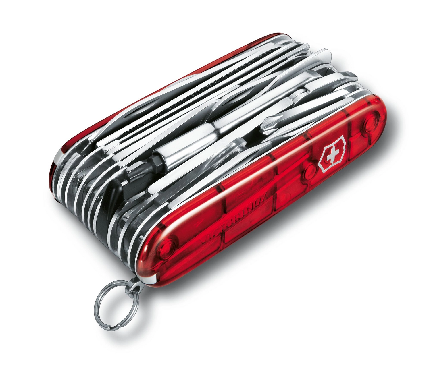 Zakmes Victorinox SwissChamp XLT Transparant Rood 4 Zakmes Victorinox SwissChamp XLT Transparant Rood - Afbeelding 2