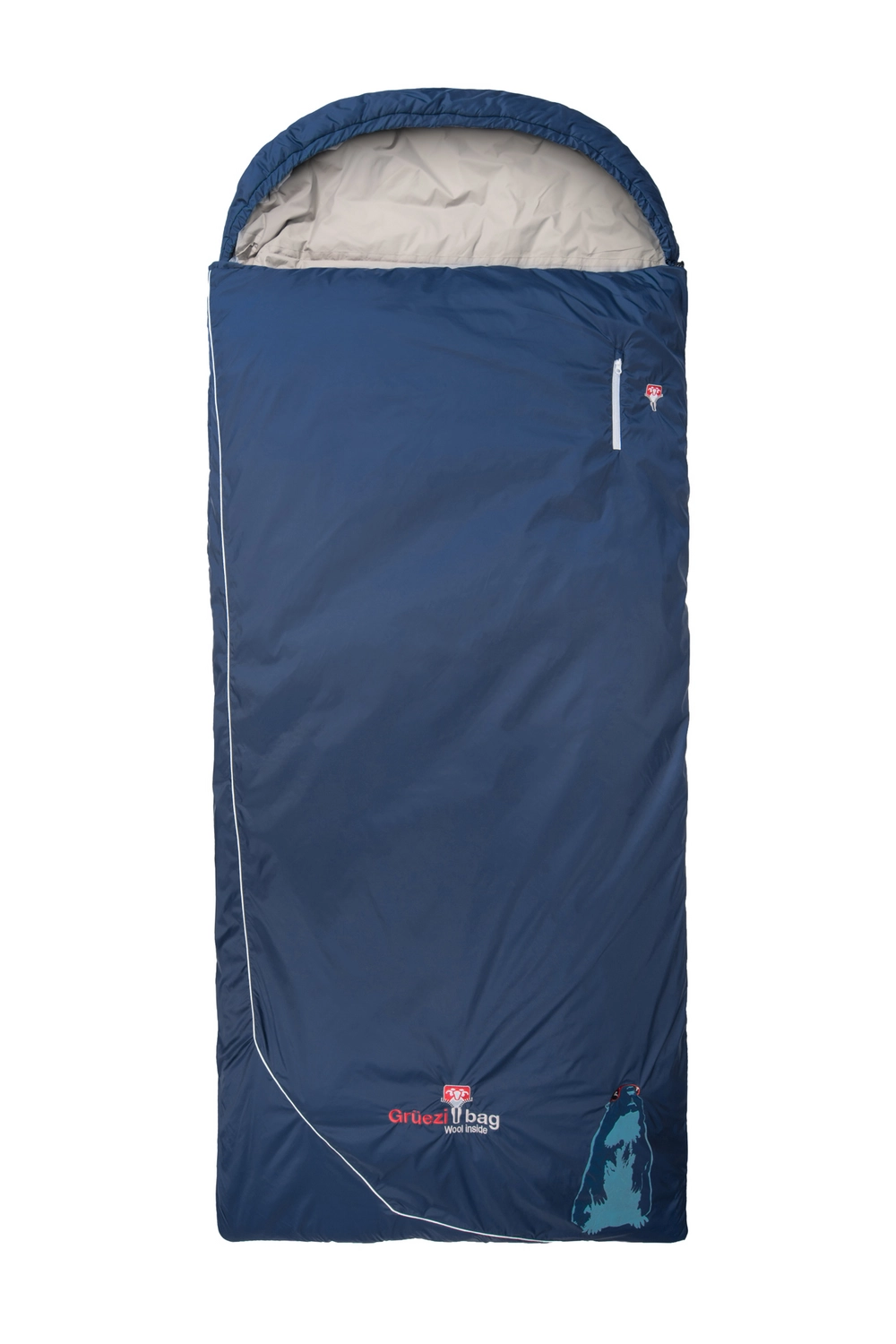 Slaapzak Grüezi Biopod Wolle Murmeltier Comfort XXL Links Night Blue 3 Slaapzak Grüezi Biopod Wolle Murmeltier Comfort XXL Links Night Blue