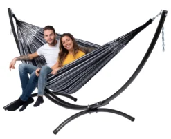 Hangmat Tropilex Double Comfort Black White -MSR Winkel hammock comfort black white 50