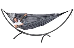 Hangmat Tropilex Double Comfort Black White -MSR Winkel hammock comfort black white 52