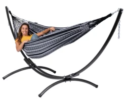 Hangmat Tropilex Double Comfort Black White -MSR Winkel hammock comfort black white 53