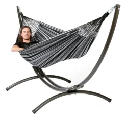Hangmat Tropilex Double Comfort Black White -MSR Winkel hammock comfort black white 55