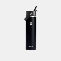 Thermosfles Hydro Flask Wide Mouth Flex Straw Cap Black 709 Ml -MSR Winkel thermosfles hydro flask wide mouth flex straw cap black 709 ml